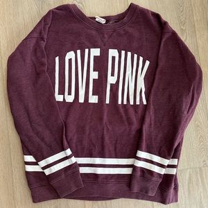 Victoria’s Secret PINK Oversized Varsity Pullover Sweatshirt